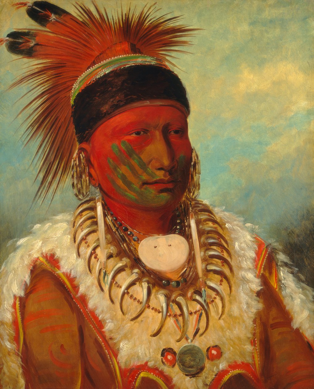The White Cloud, sjef for Iowas av George Catlin