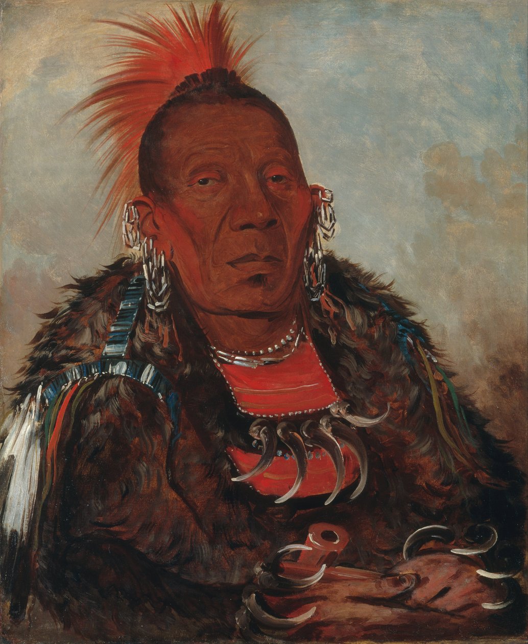 Wah-ro-née-sah, Surrounderen, sjefen for stammen av George Catlin