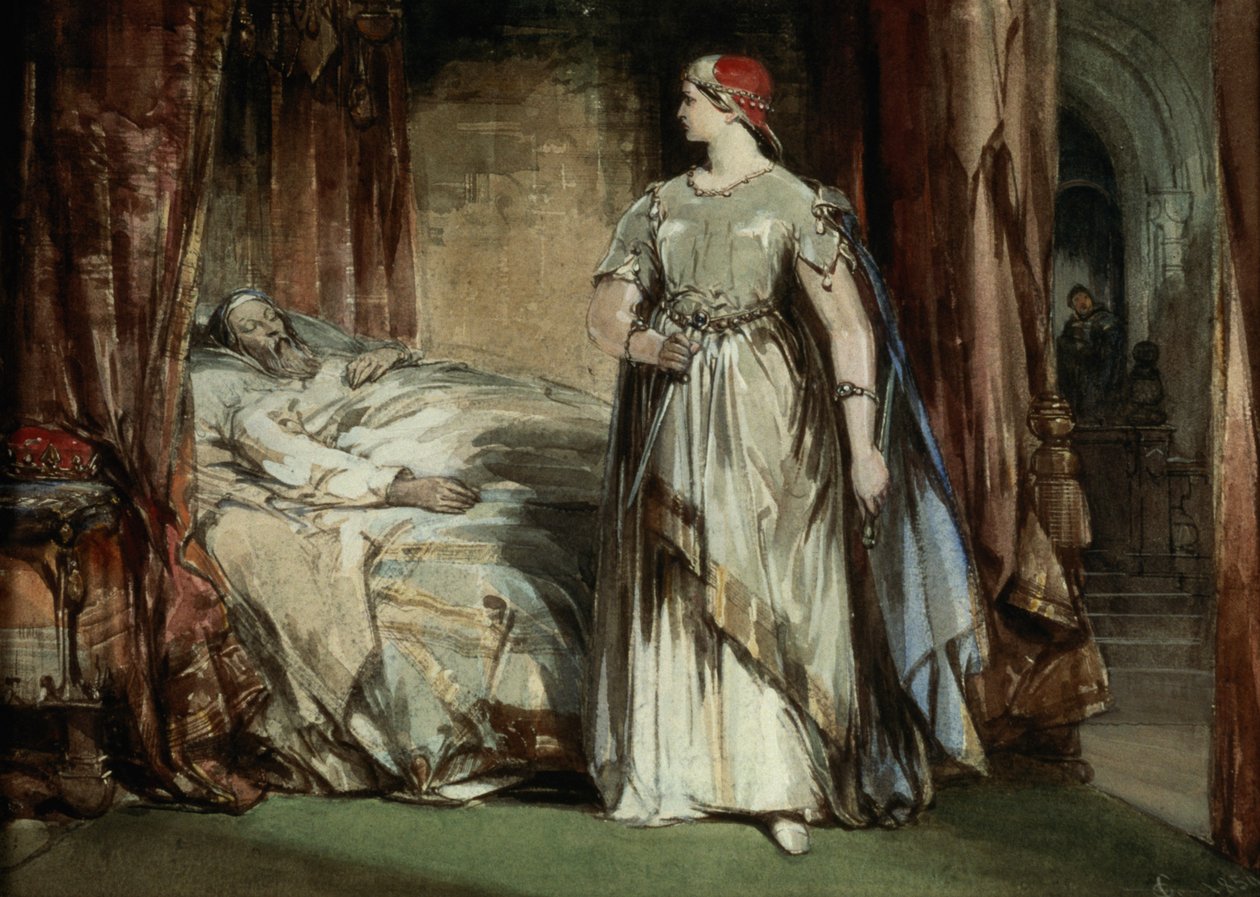 Lady Macbeth, 1850 av George Cattermole