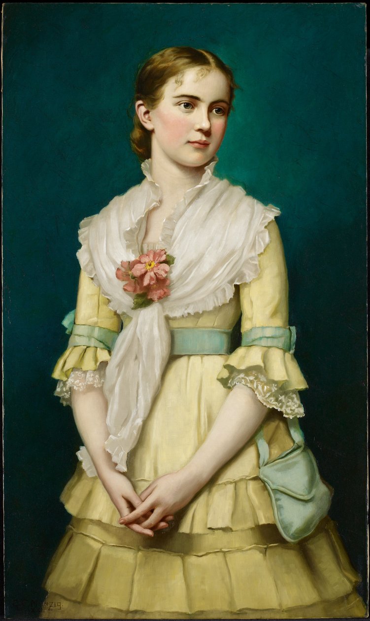 Portrett av en ung jente, 1881 av George Chickering Munzig