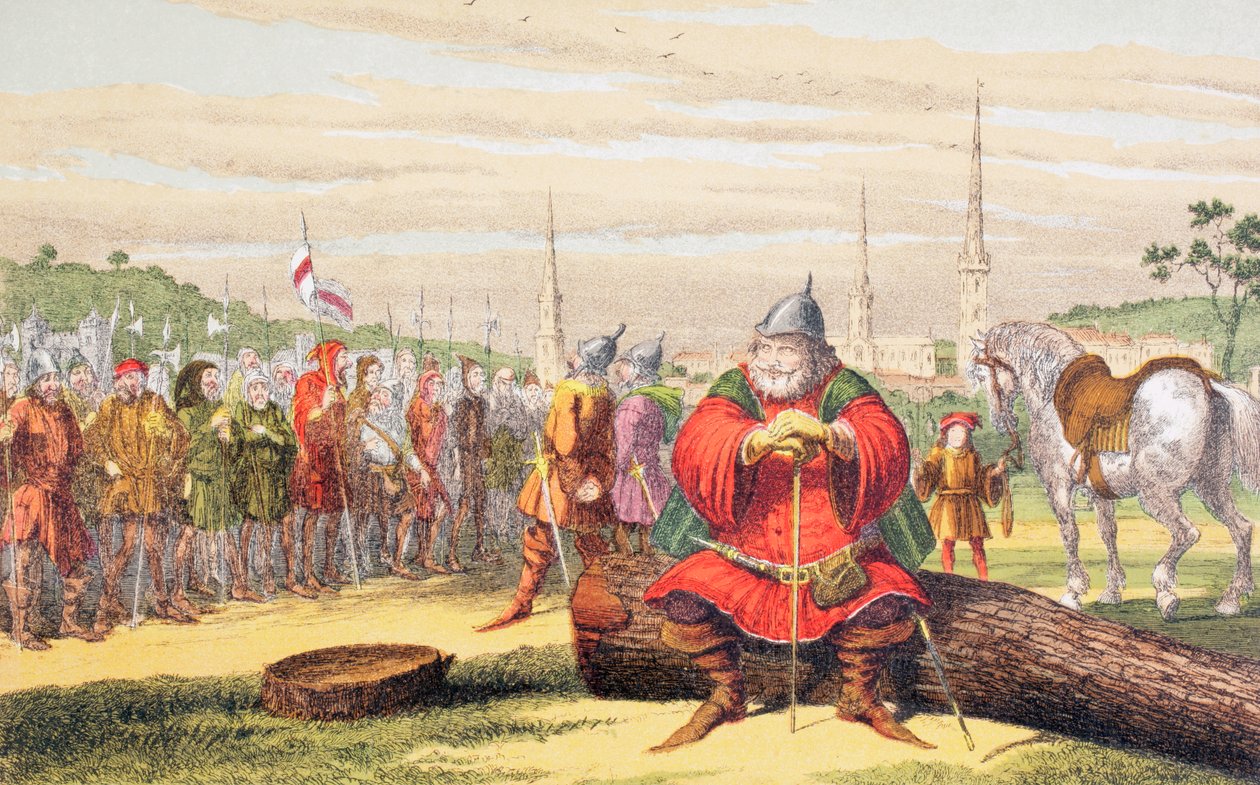 Flastaffs tale, 1890 av George Cruikshank