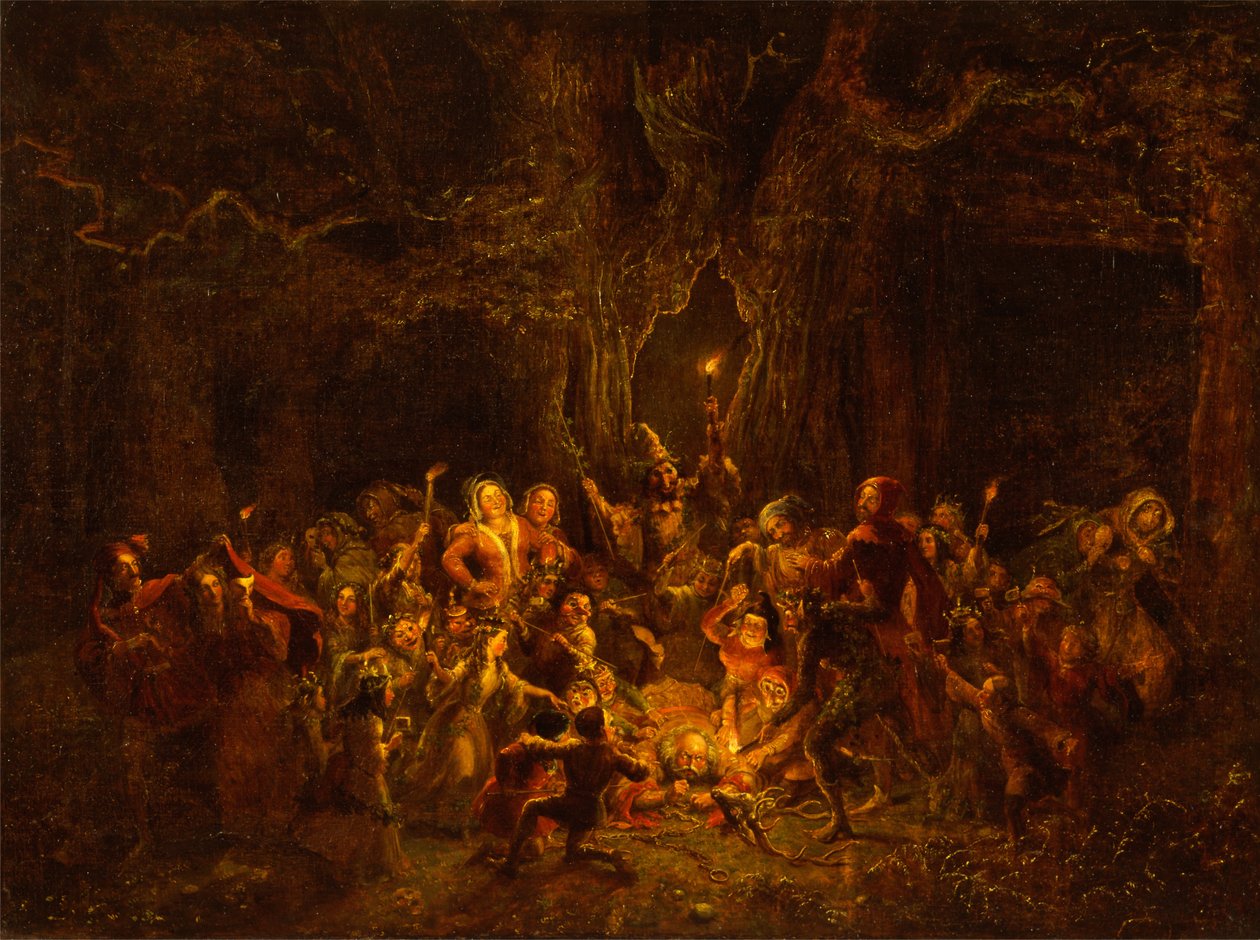 Hernes Oak fra The Merry Wives of Windsor, V, v av George Cruikshank