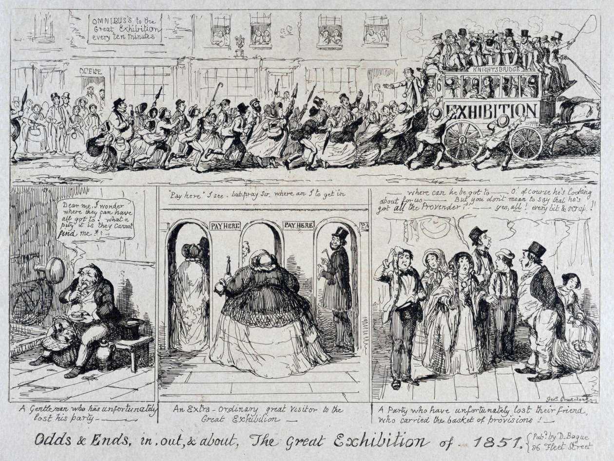 Mayhews store utstilling fra 1851: Odds and Ends, in, out, and about, 1851 av George Cruikshank
