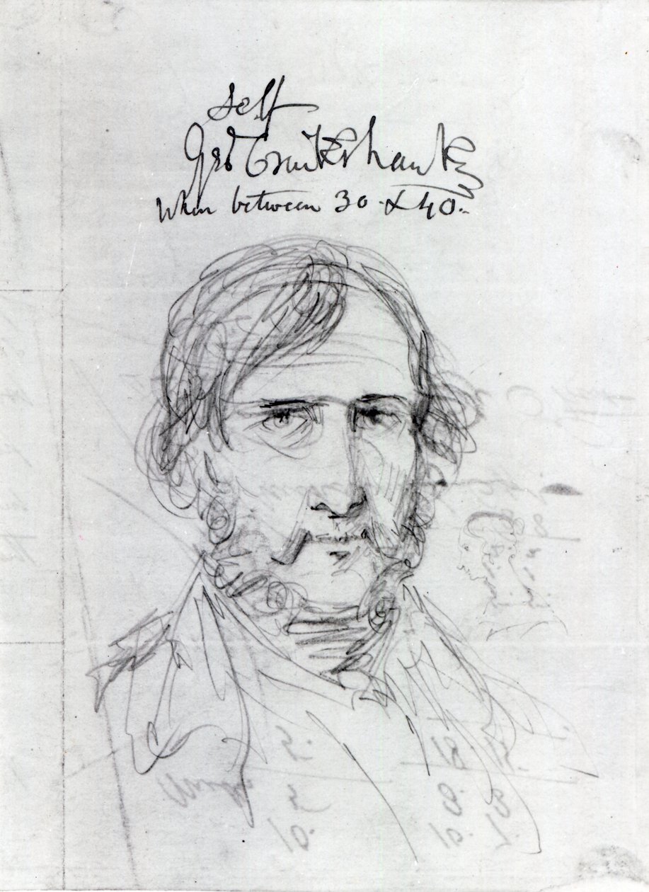 Selvportrett av George Cruikshank