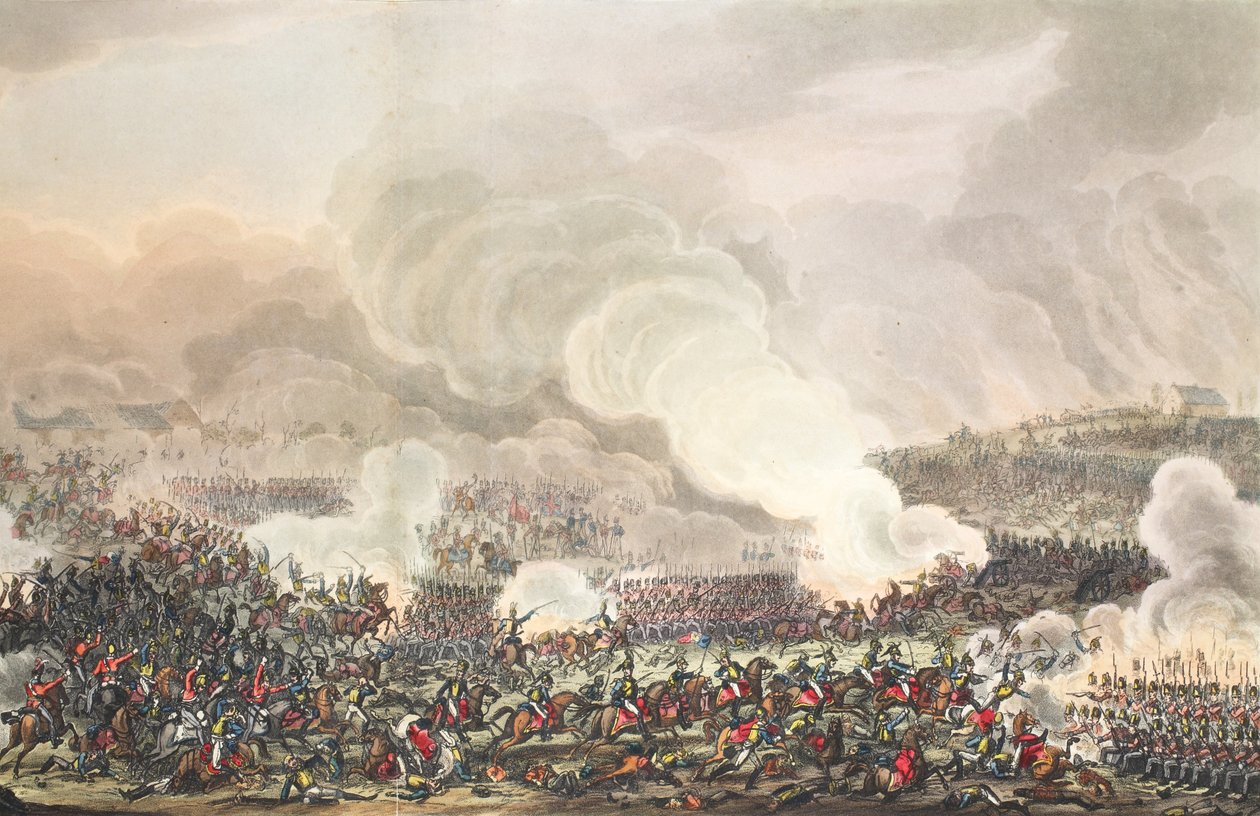 Slaget ved Waterloo av George Cruikshank