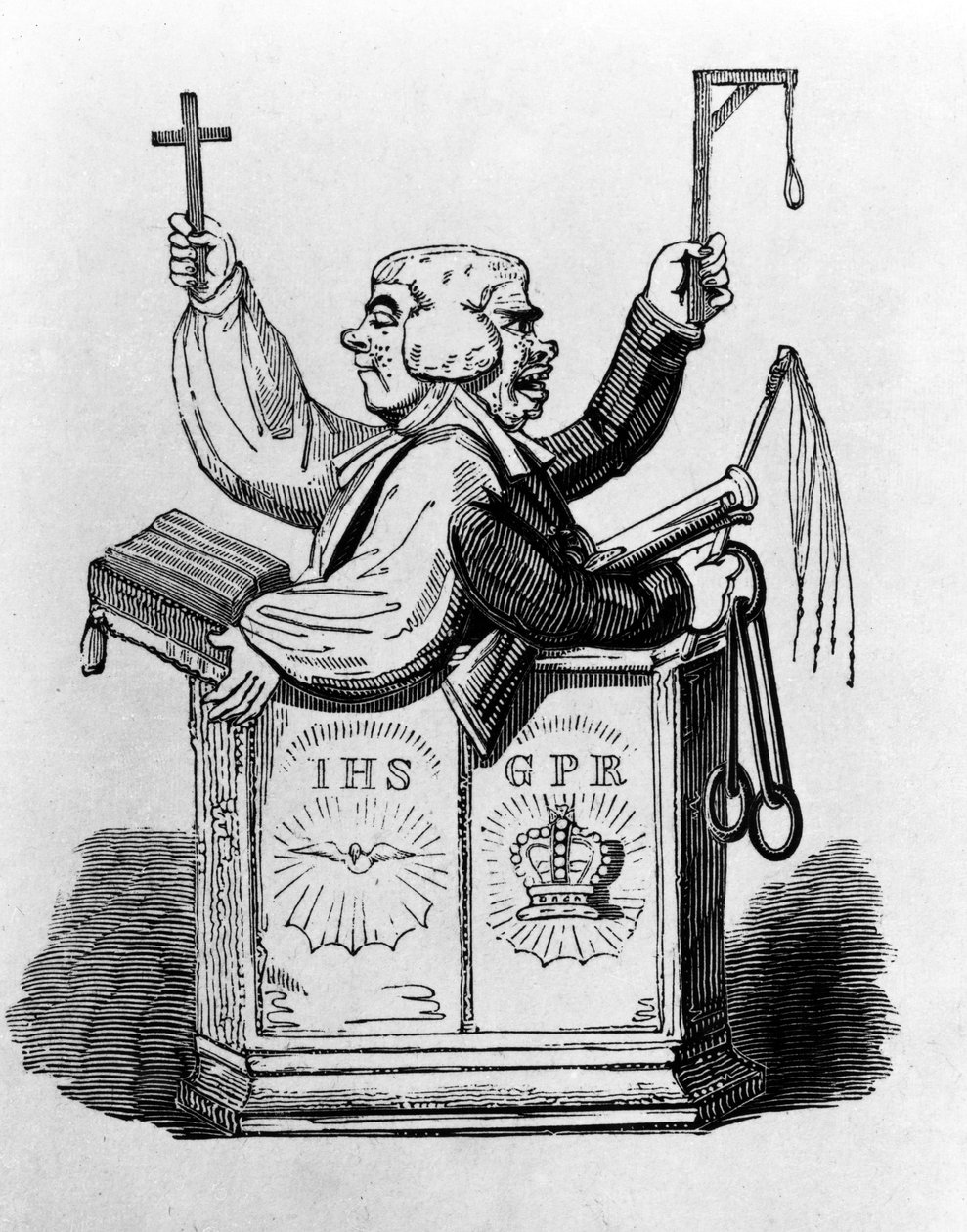 Den geistlige sorenskriveren, 1819 av George Cruikshank