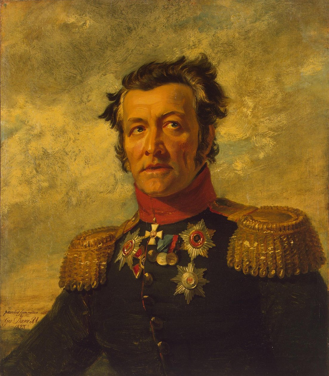 Portrett av Grigory Maximobich Berg 1-st 16.08.1765 26.03.1833, russisk general av George Dawe