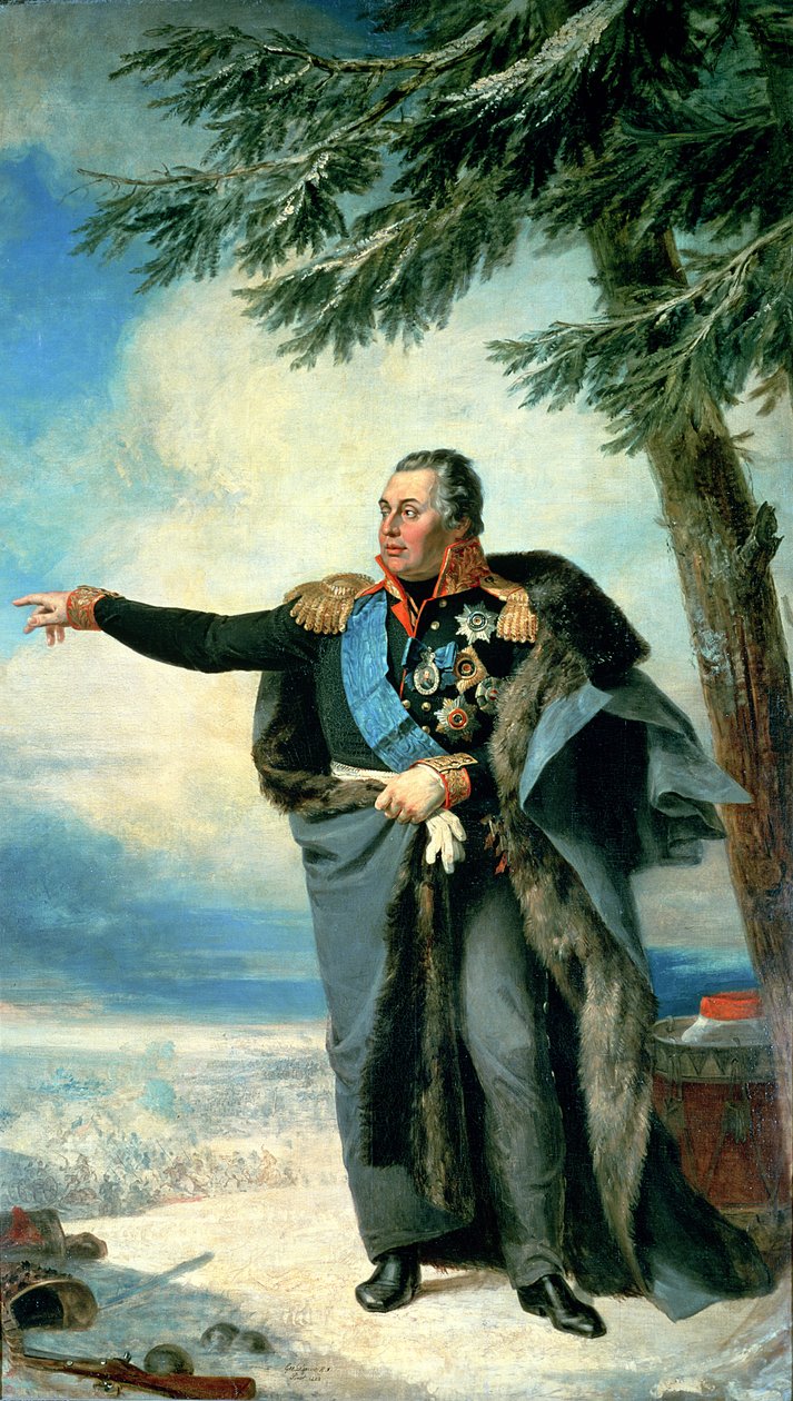 Michael Ilarionovich Golenichtchev Kutuzov (1745-1813) Prins av Smolensk, 1829 av George Dawe