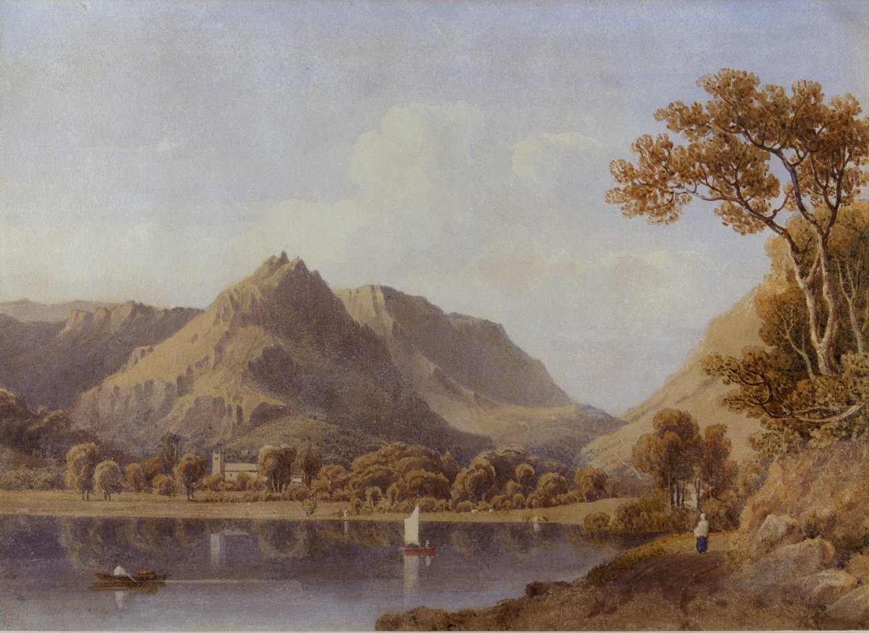 Grasmere Lake, 1830 av George Fennel Robson