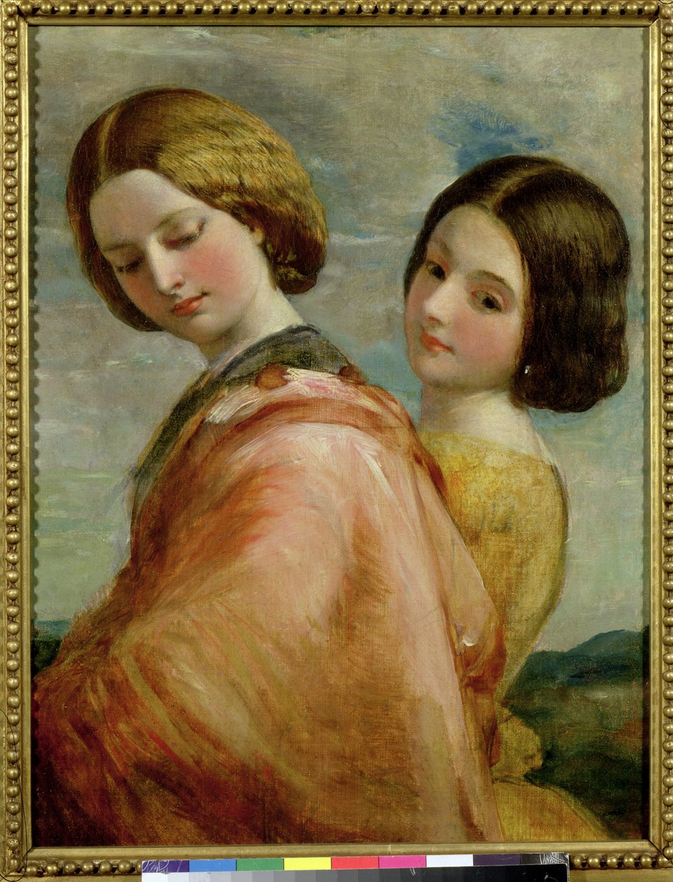 To unge kvinner går av George Frederick Watts