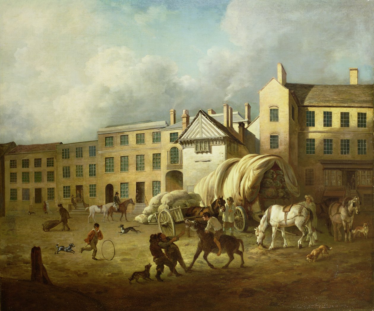 En byscene av George Garrard