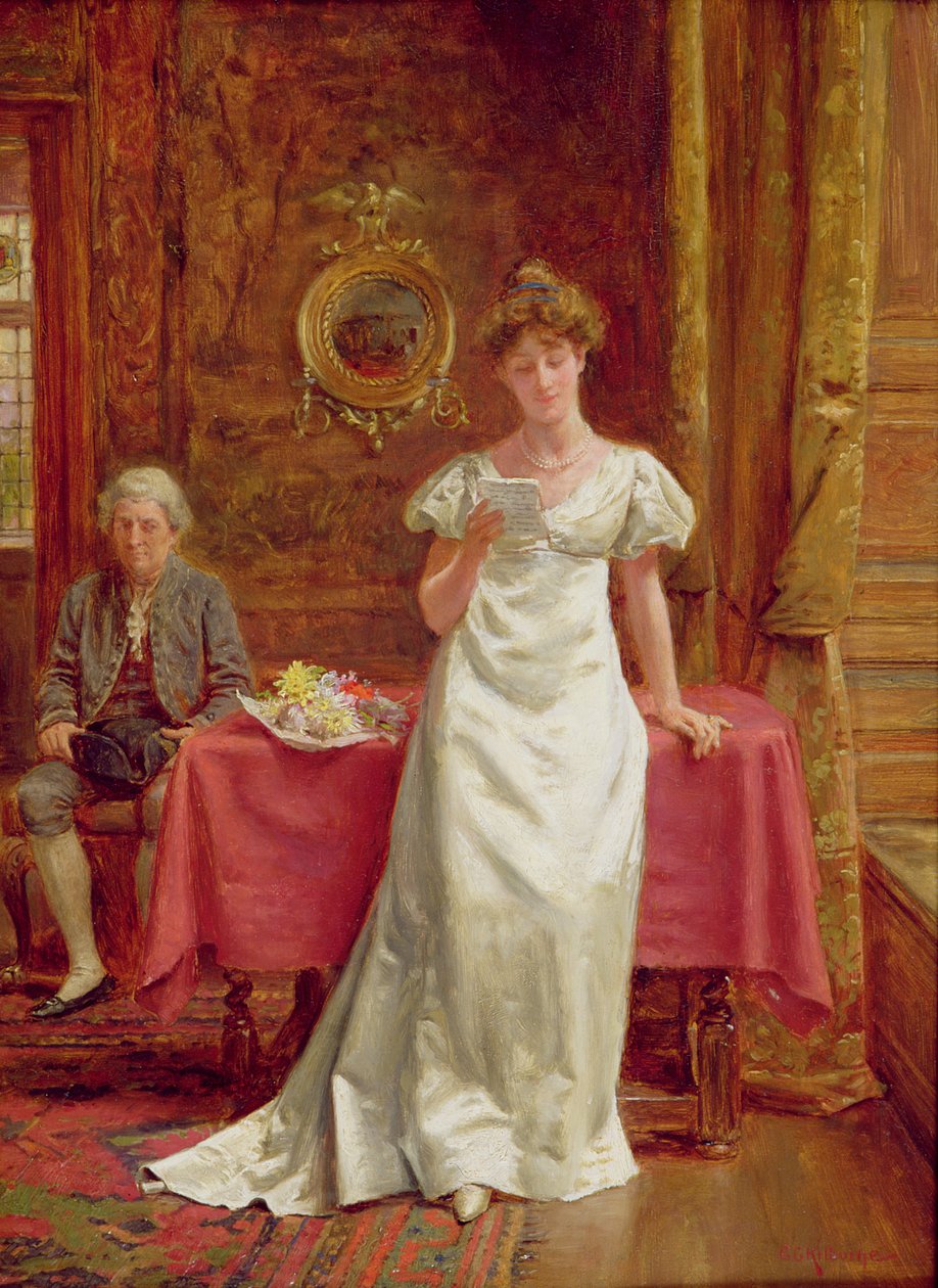 Venter på et svar av George Goodwin Kilburne
