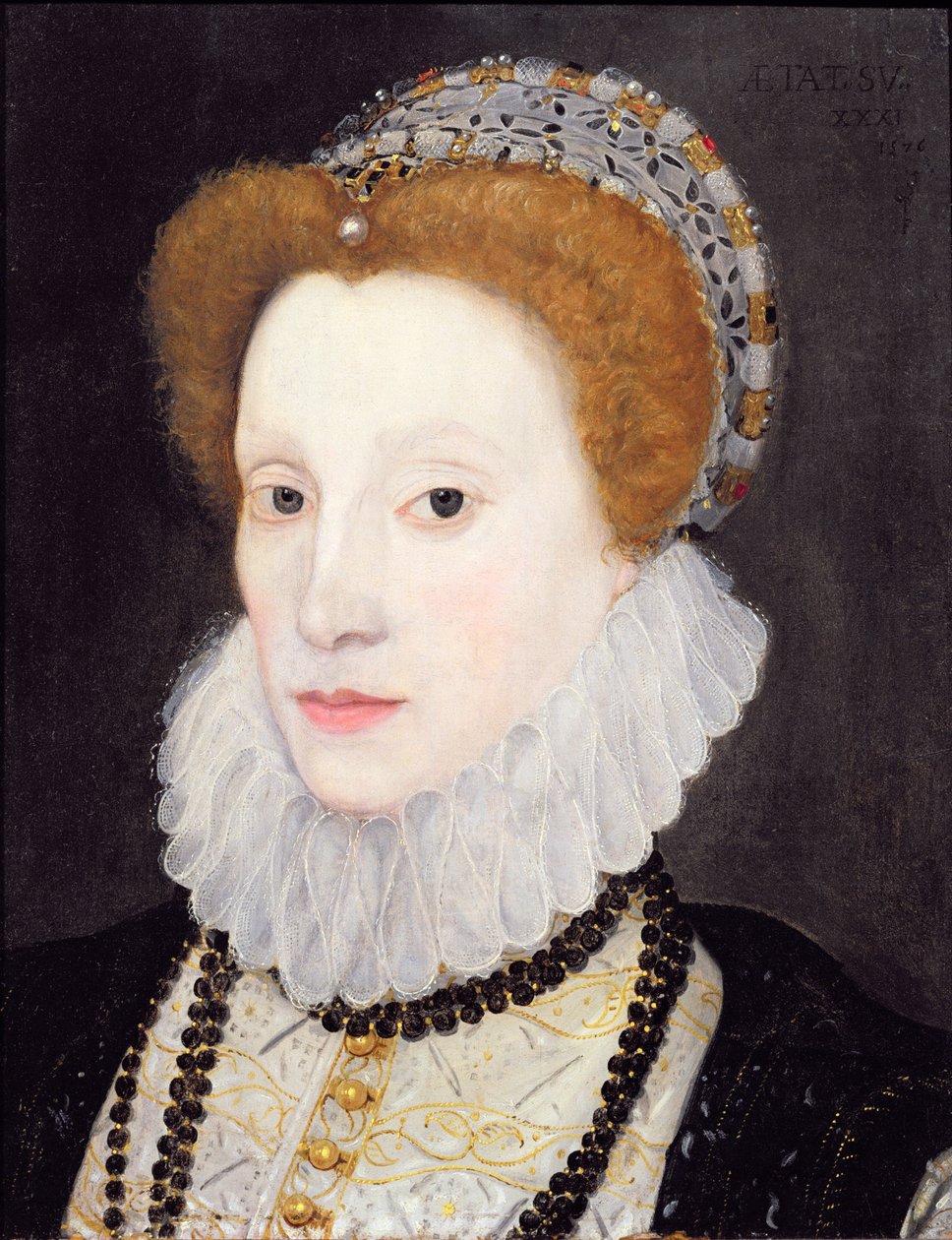 Portrait of a Woman (som sies å være Elizabeth I), 1576 av George Gower