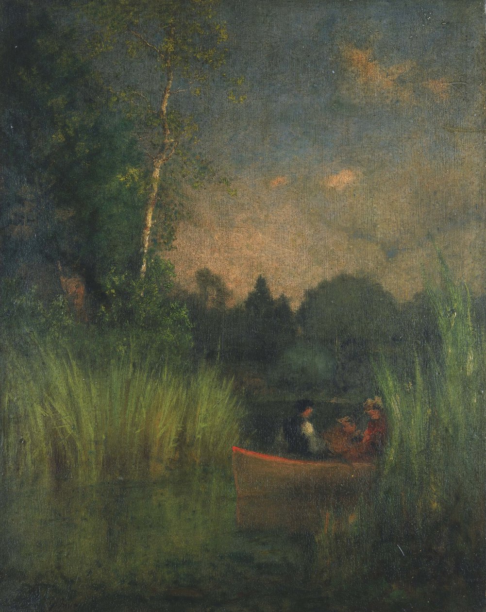 Dusk in the Rushes (Alexandria Bay) av George Inness