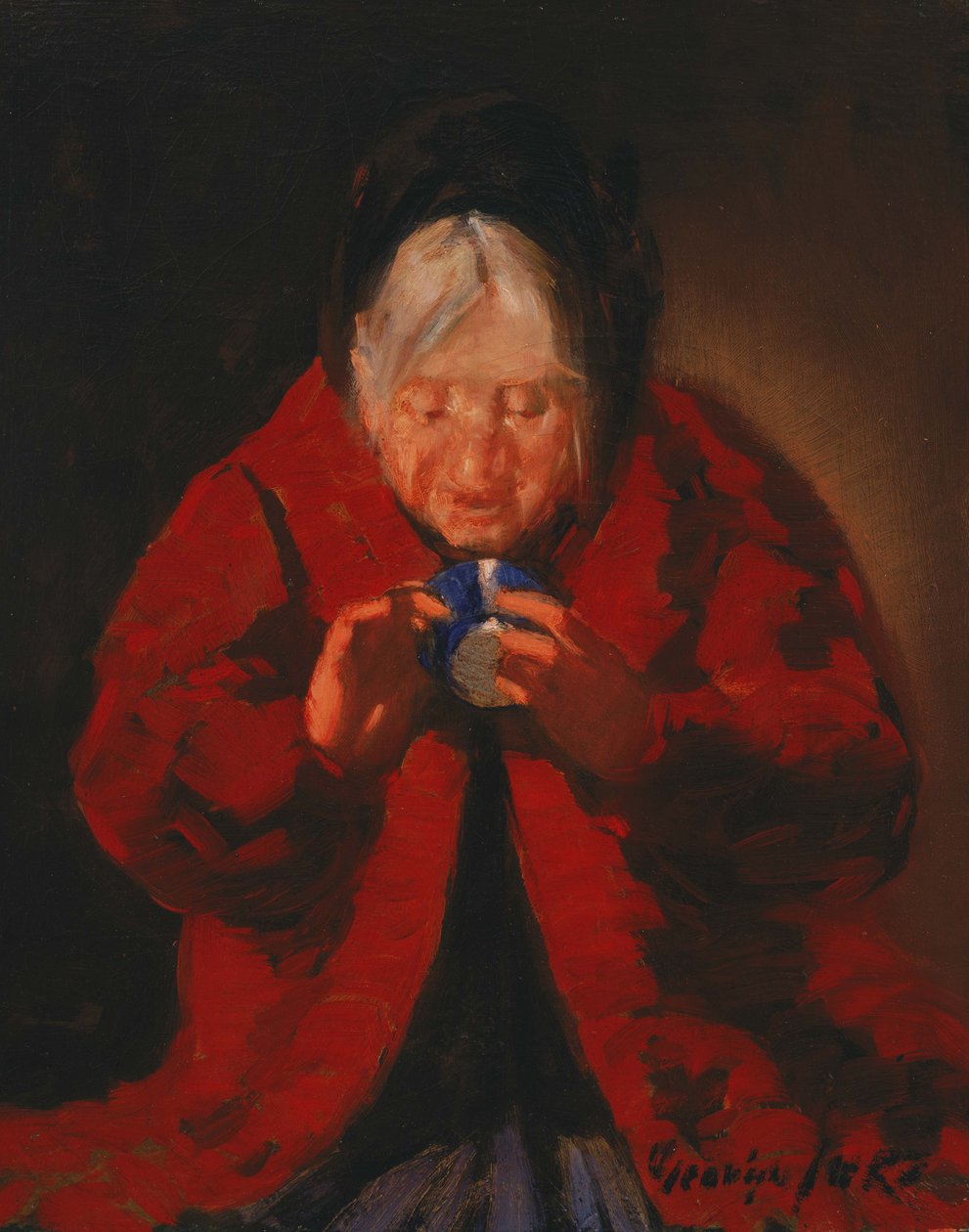 Fortelle lykker av George Luks