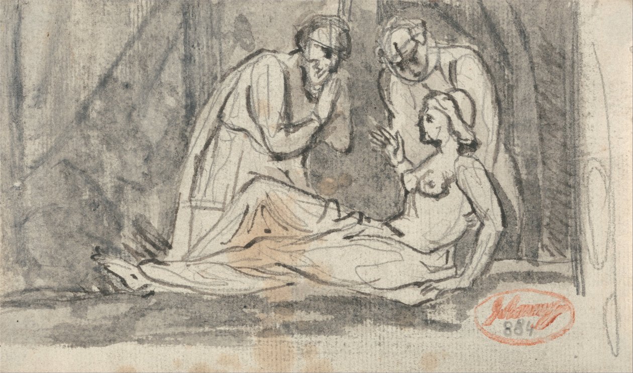 En dissekerende scene av George Romney
