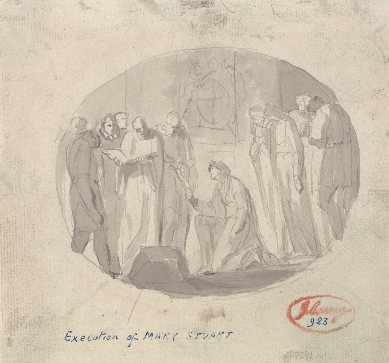 Henrettelse av Mary Stuart av George Romney