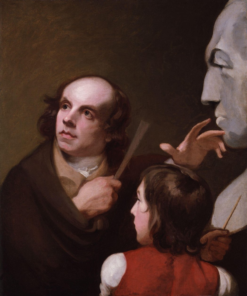 John Flaxman; Thomas Alphonso Hayley av George Romney
