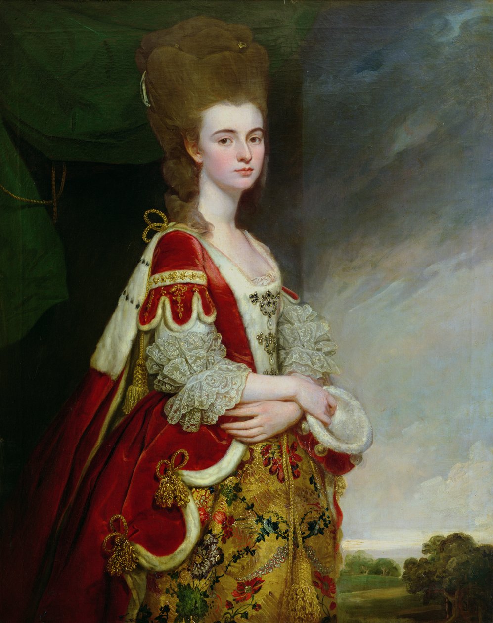 Lady Boston, født Christian Methuen av George Romney