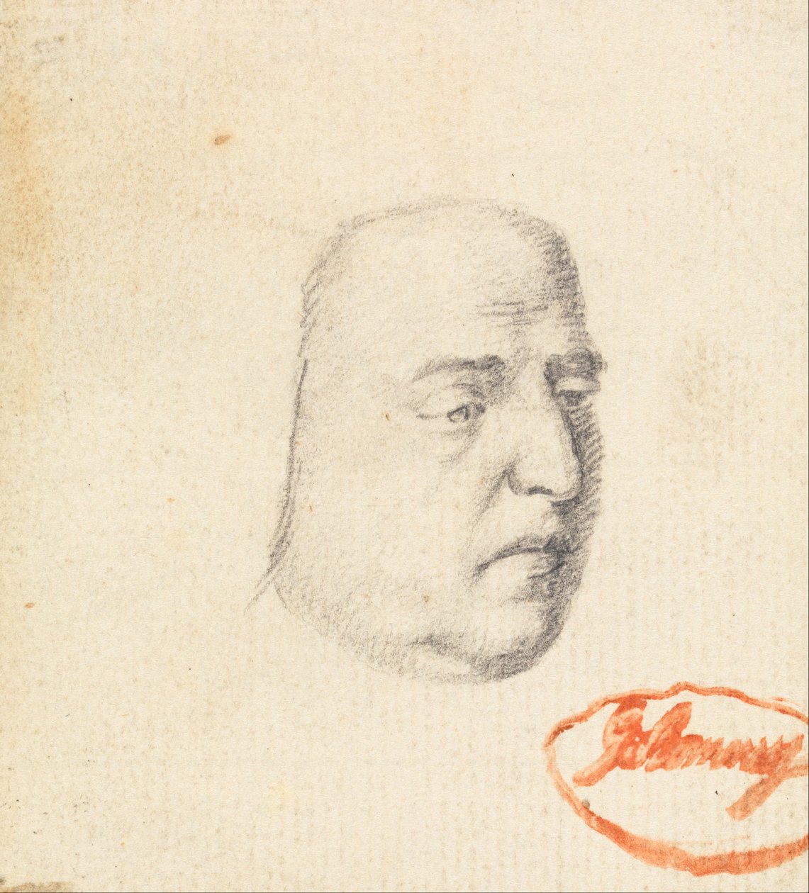 Mannlig hode 2 av George Romney