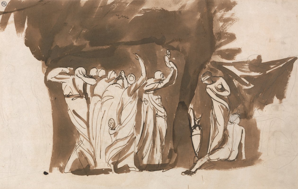 Mytologisk gruppe kvinner og barn av George Romney