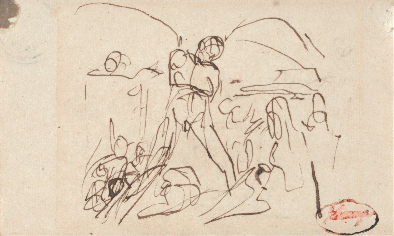Fengsel scene av George Romney