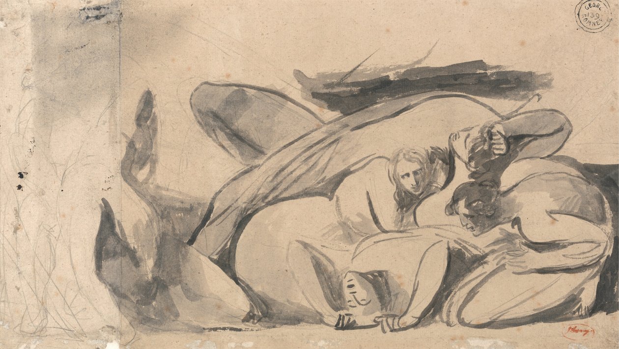 Fengsel scene av George Romney