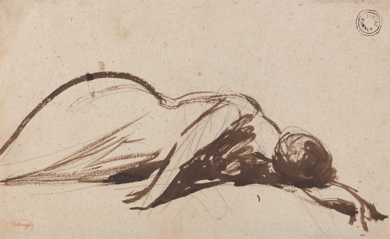 Prostrate kvinne av George Romney
