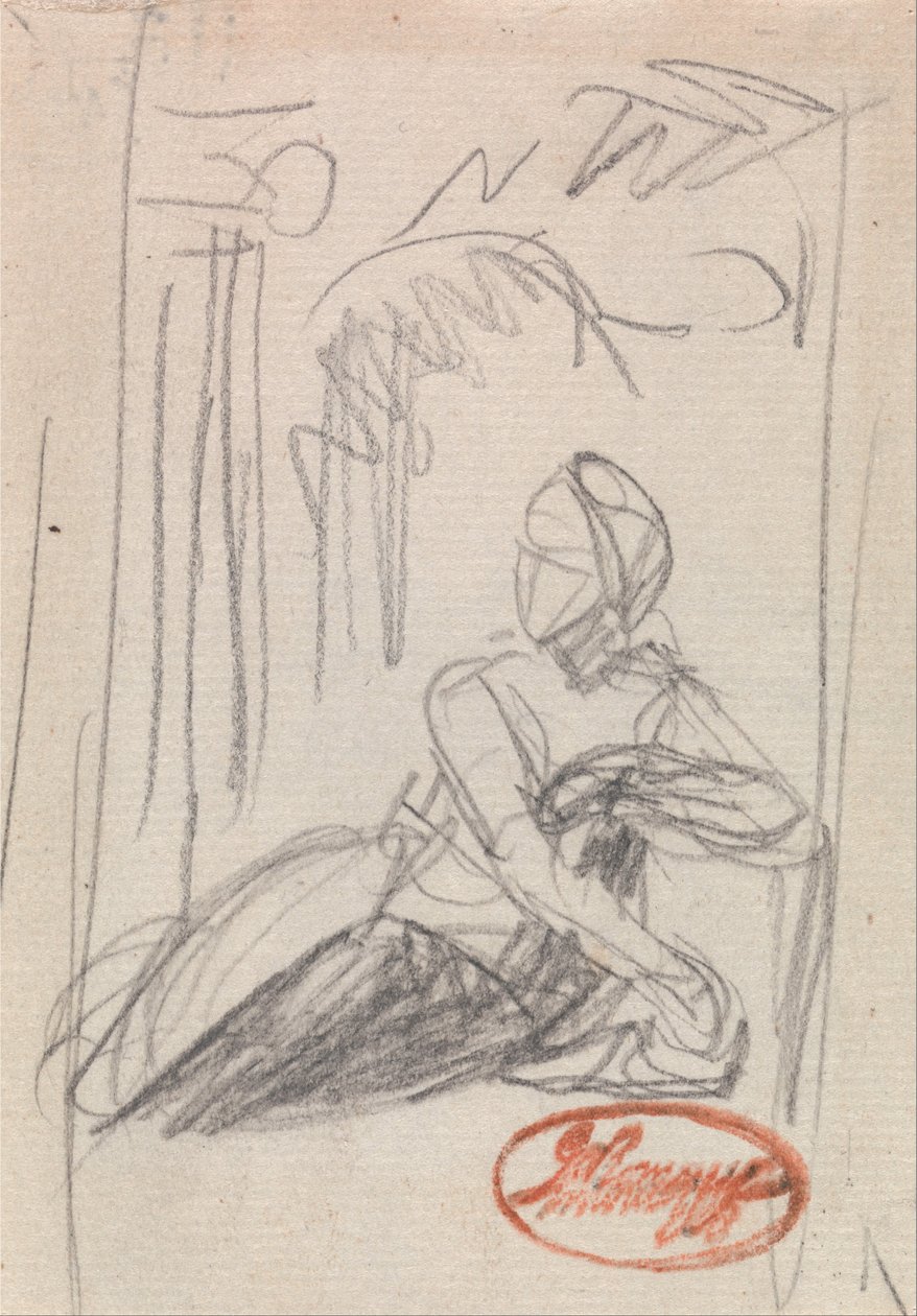 Liggende kvinnefigur av George Romney