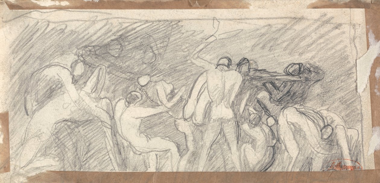 Satan presiderer over helvete av George Romney