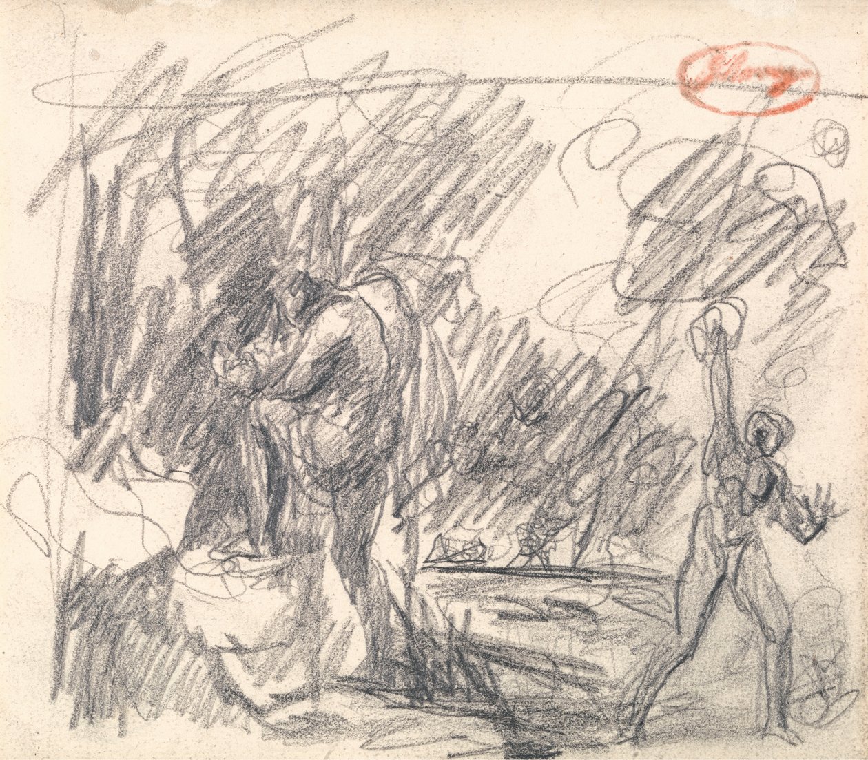 Forlatelse og redning av Perdita fra av George Romney