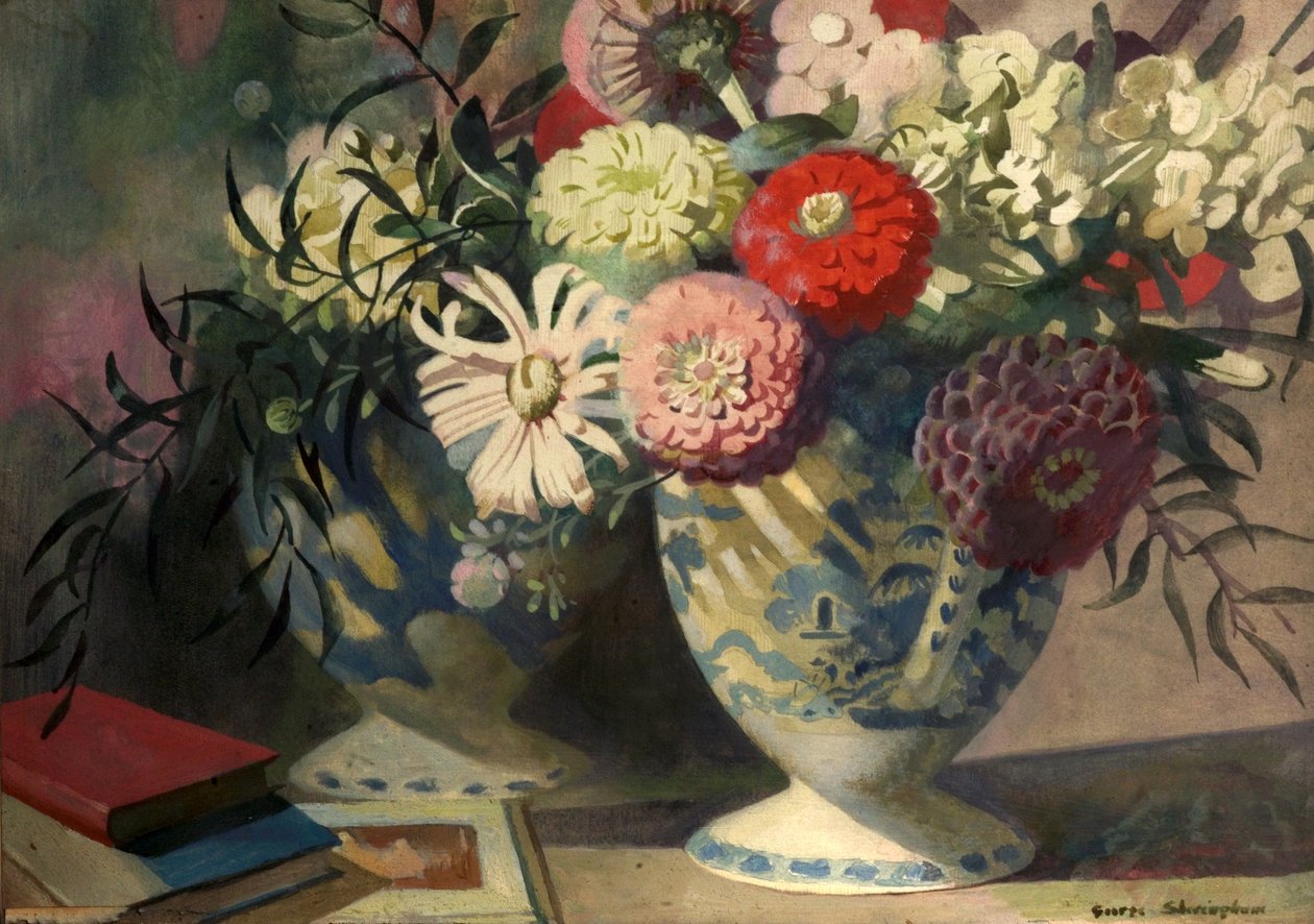 Refleksjoner (tempera på tre) av George Sheringham