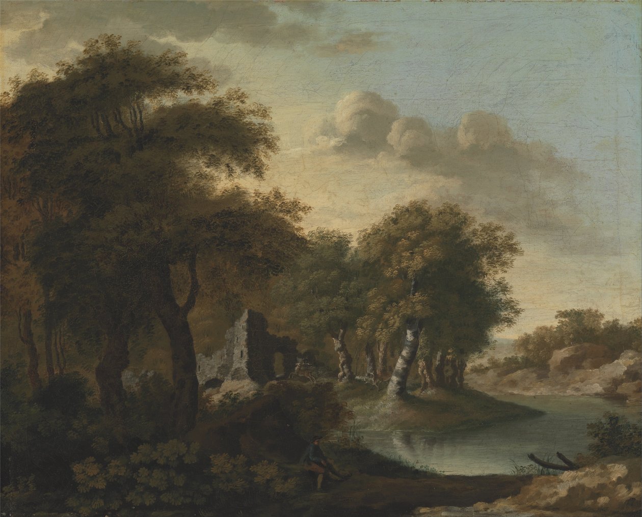 En utsikt nær Arundel av George Smith