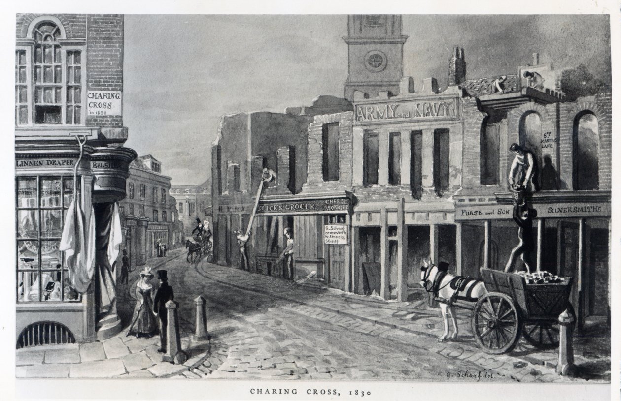 Charing Cross, 1830 av George Snr Scharf