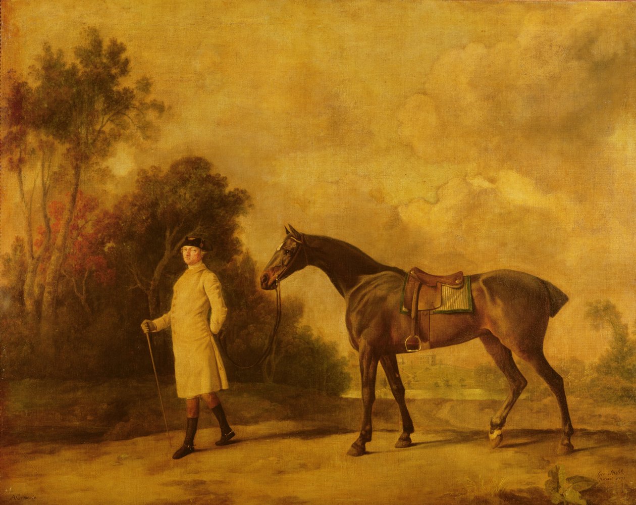 Assheton, først Viscount Curzon, og hans hoppe Maria, 1771 av George Stubbs