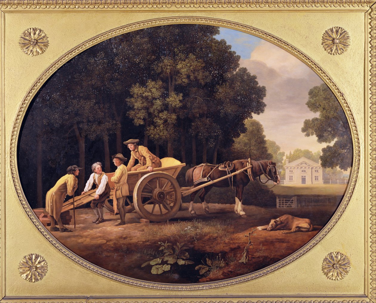 Labourers, 1781 (emalje på Wedgwood kjeksfajanse) av George Stubbs