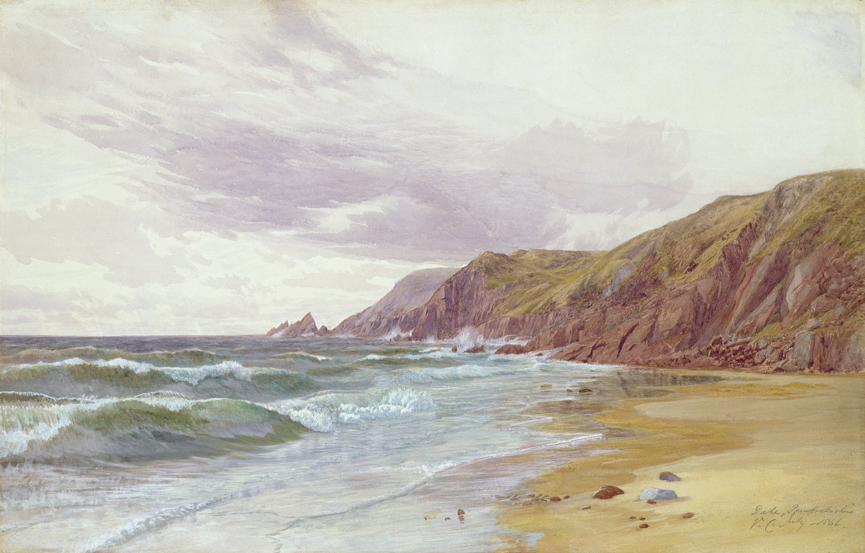 Dale, Pembrokeshire, juli 1866 av George Vicat Cole