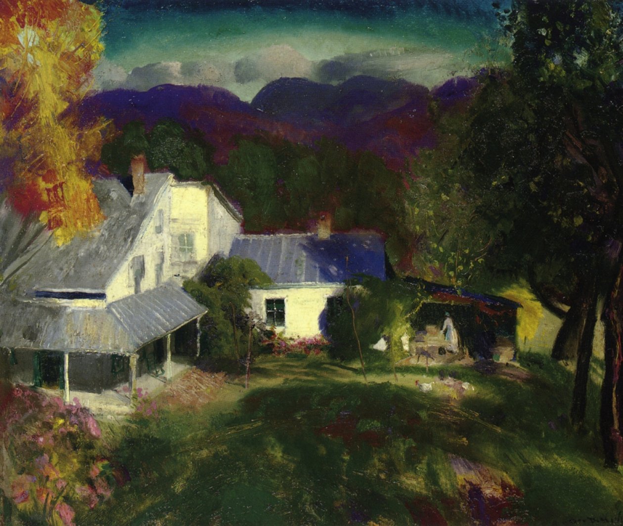 En fjellgård, 1920 av George Wesley Bellows