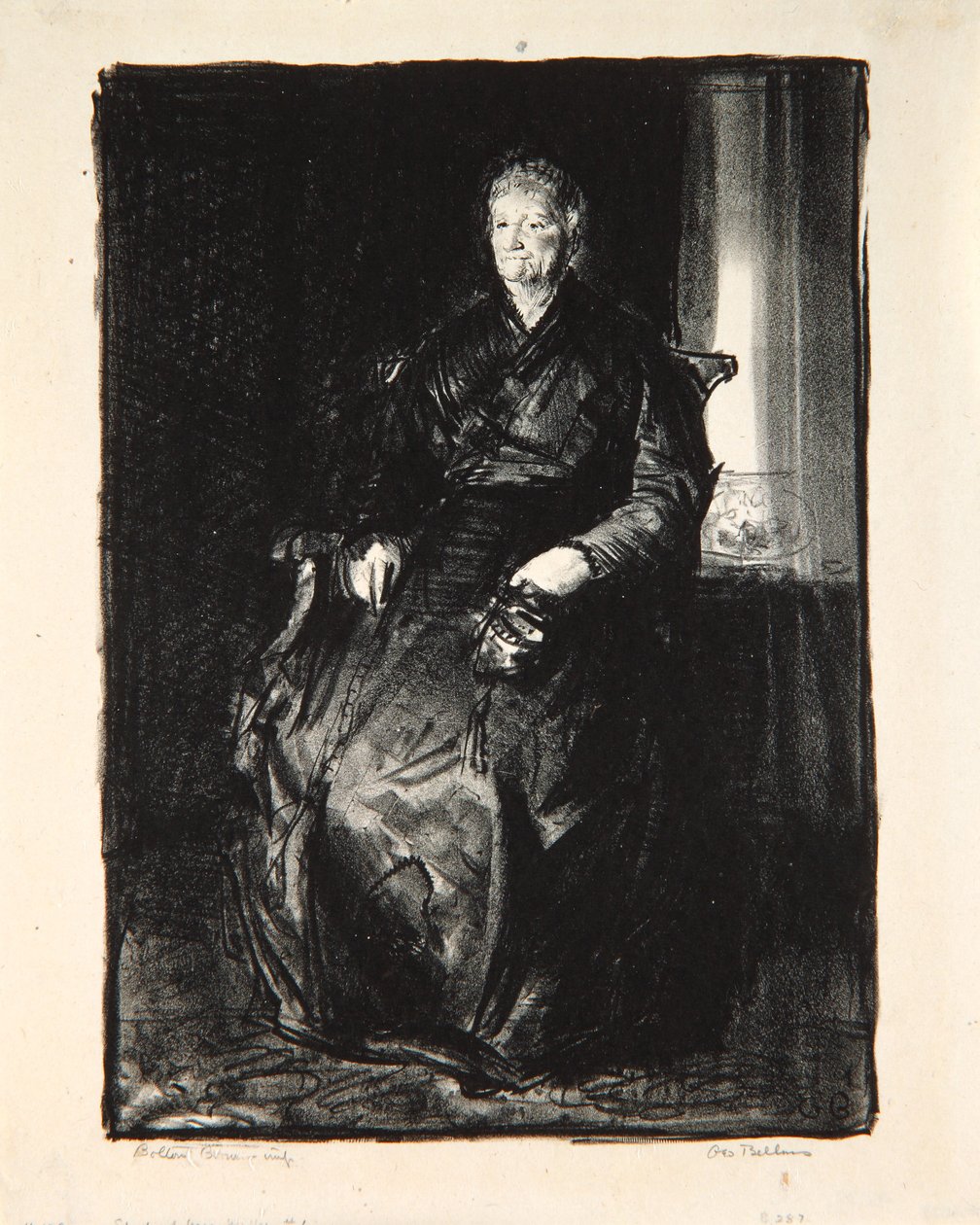 Studie av min mor, 1921 av George Wesley Bellows