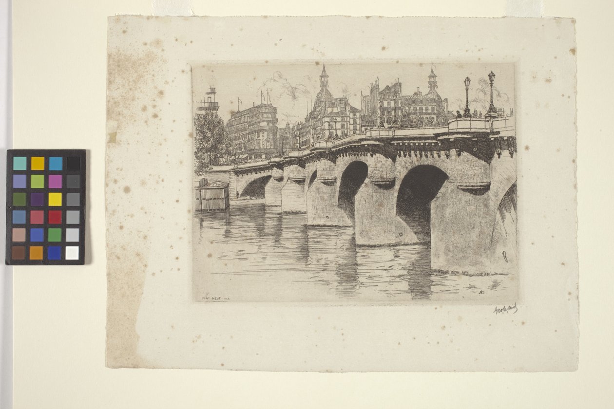 Pont Neuf, nr. 2 (blekk) av George Charles Aid