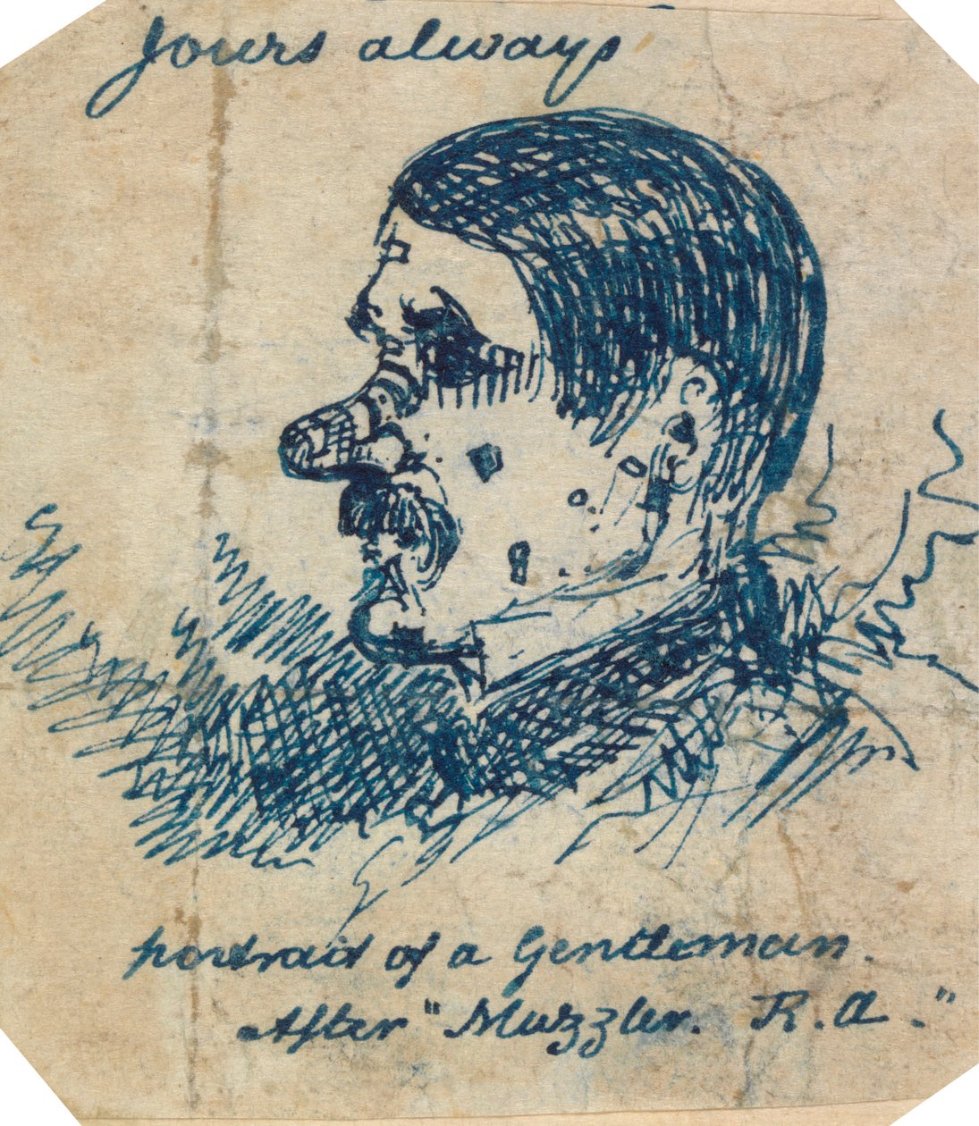 Selvportrett av George Augustus Sala