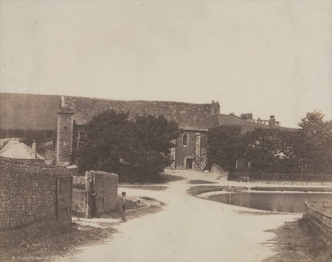 A Priory, Lyminge, 1853. av George B. Shepherd