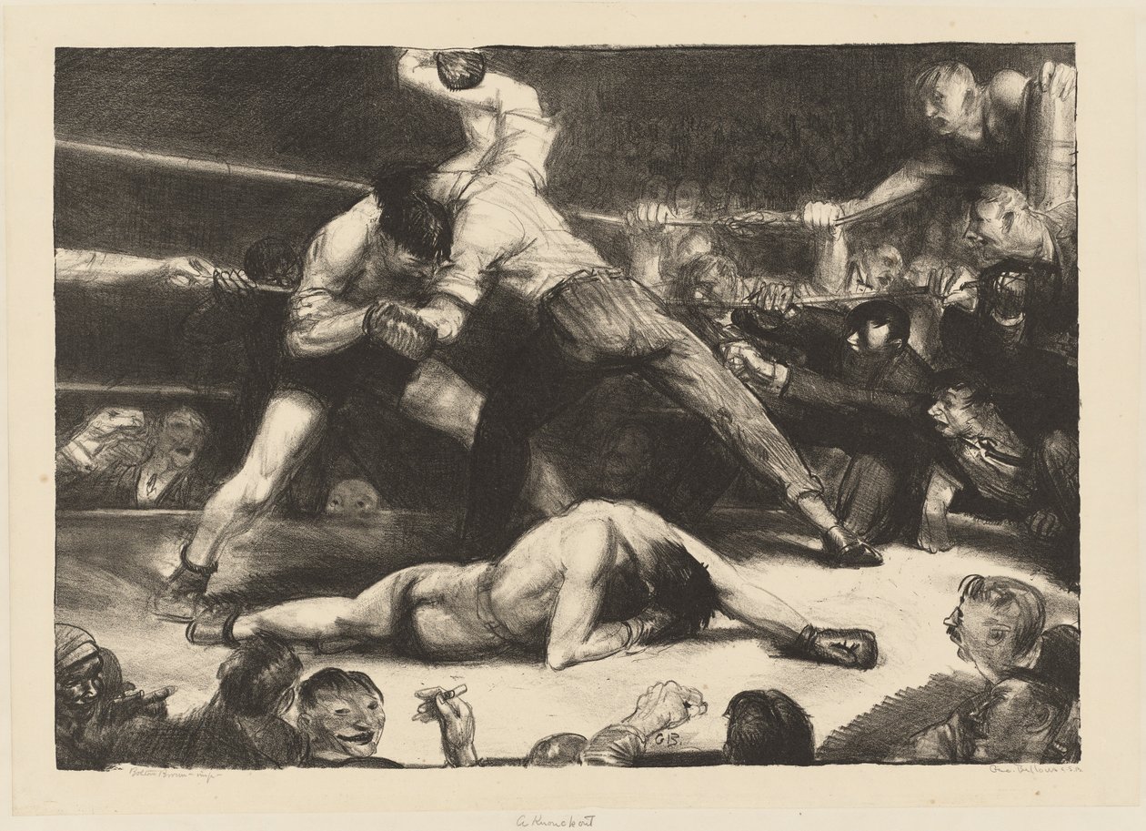 En knockout av George Bellows