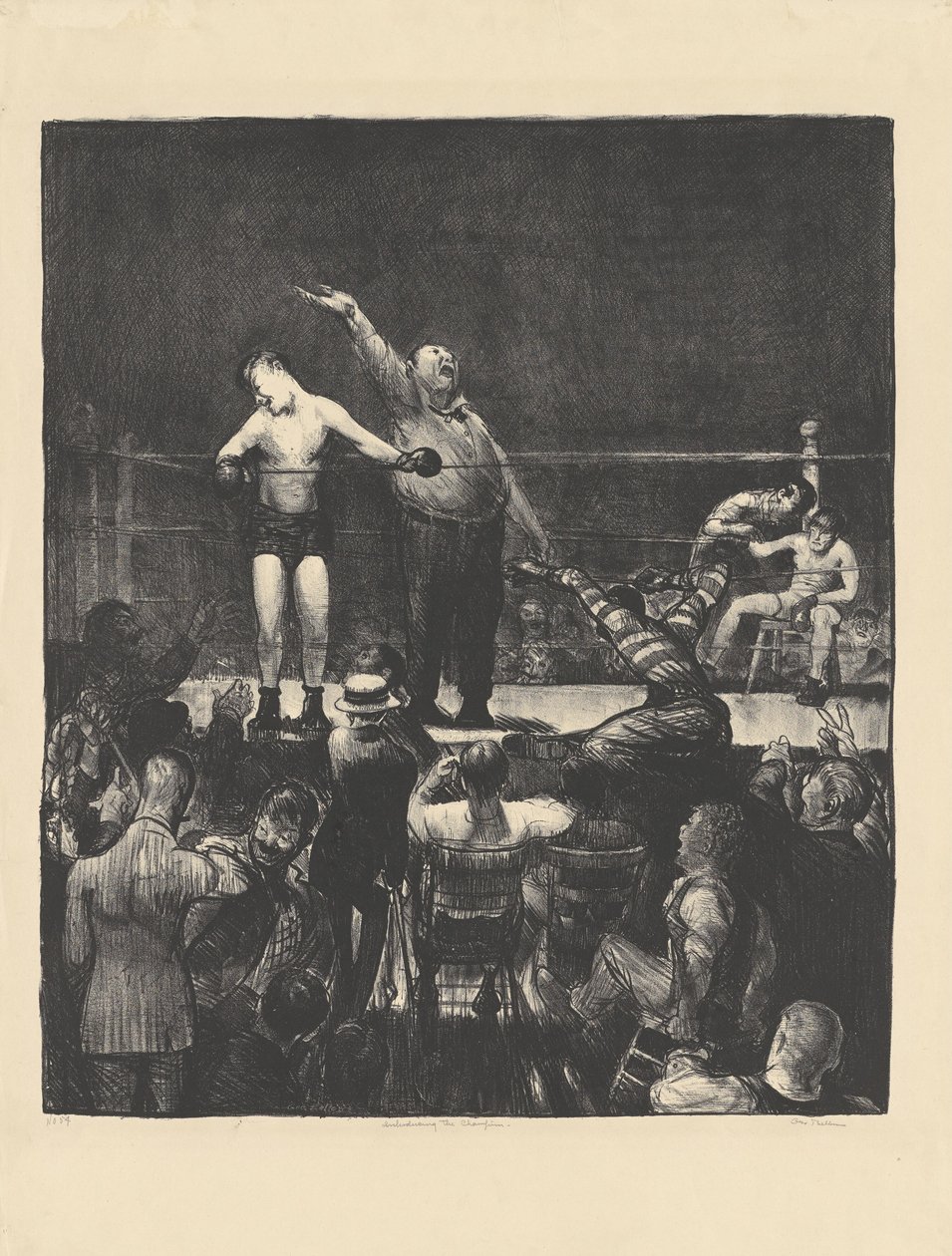 Introduserer mesteren av George Bellows