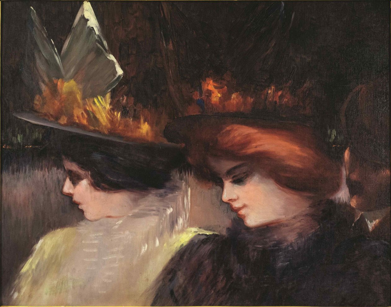 Gatescene, ca. 1900. av George Benjamin Luks