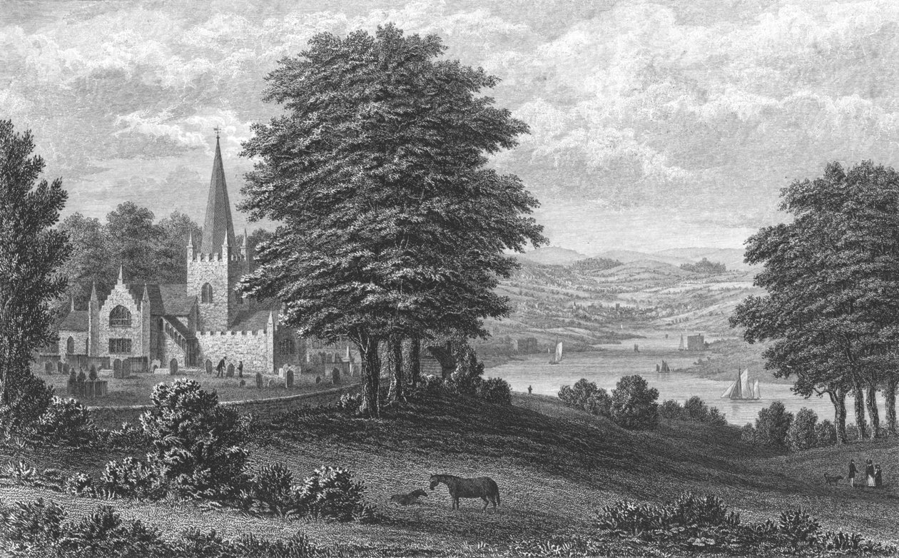 Whippingham Church, Isle of Wight, 1851 av George Brannon
