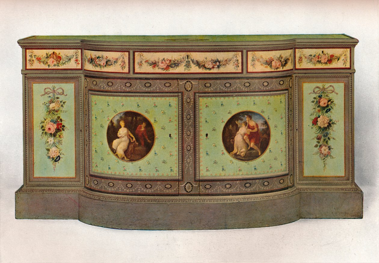 Kommode, c1785 av George Brookshaw