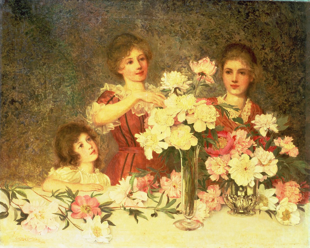 Arrangering av peonene, 1902 av George Carline