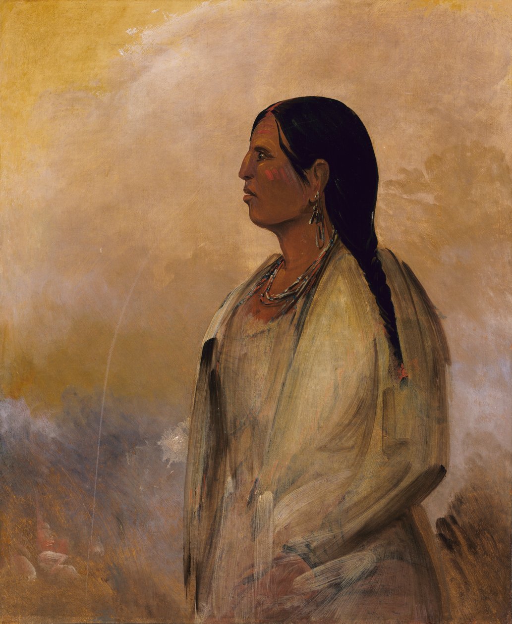 En Choctaw Woman, 1834. av George Catlin