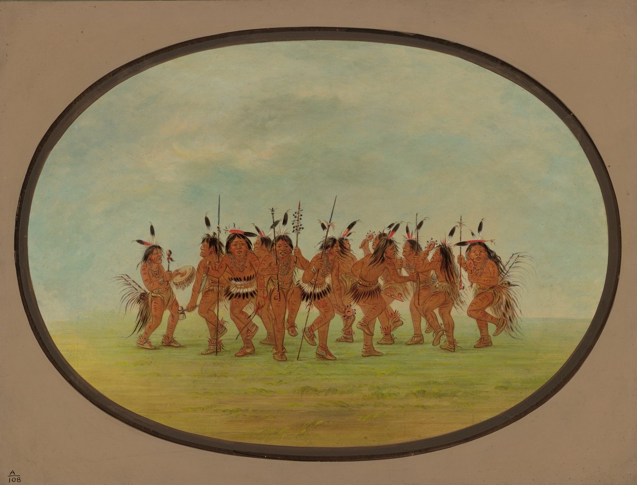 Morsom dans - Sioux, 18611869. av George Catlin